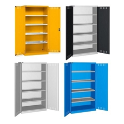 vendita online Armadio perfom con porte battenti e 4 vasche interne mm.1023x555x2000h (rif.1400) Armadi Metallici Fami